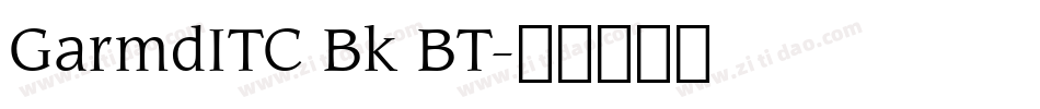 GarmdITC Bk BT字体转换